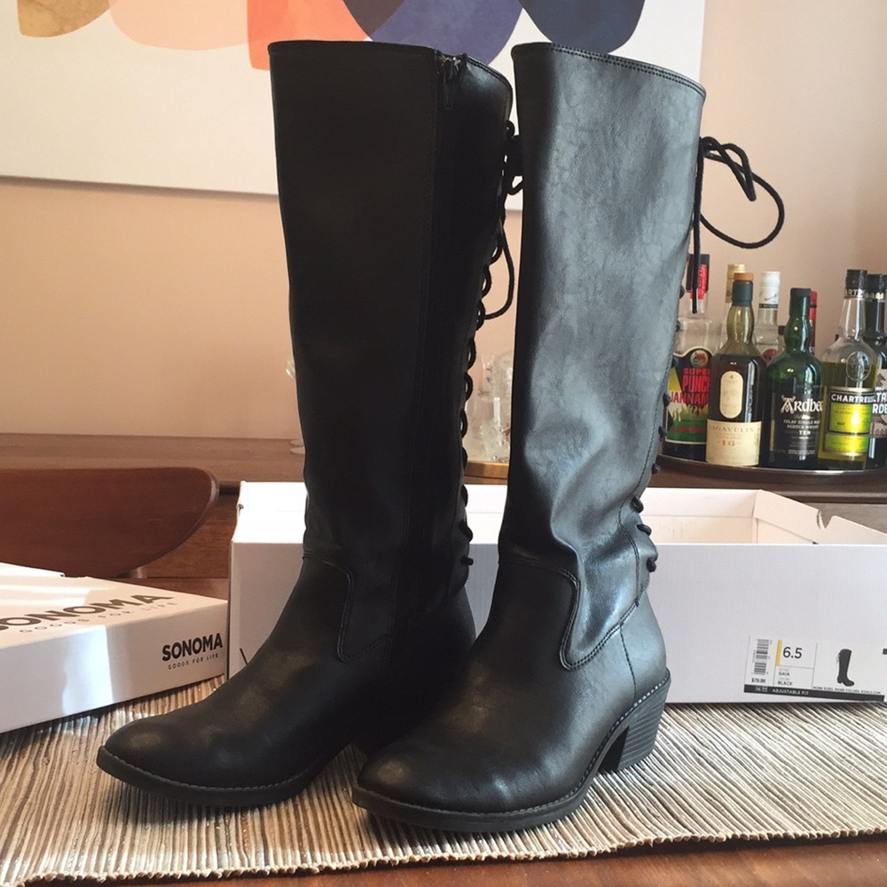 Sonoma Black Knee High Boots